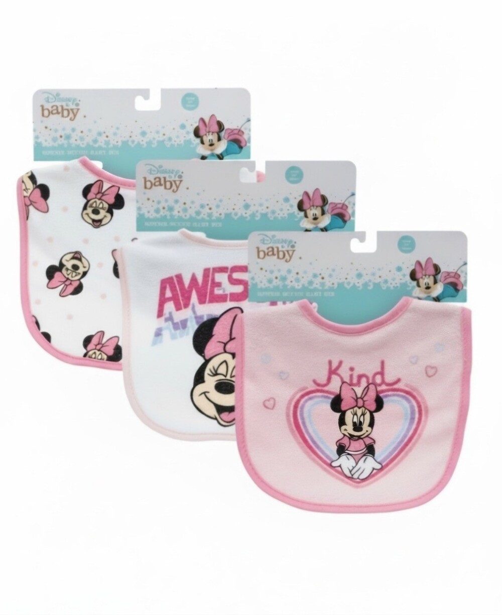 Disney Baby Minnie Mouse Baby Bibs 3-Pack